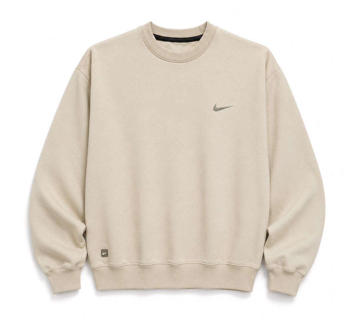 Beige Crewneck Sweatshirt
